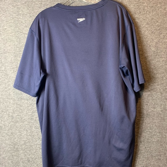 SPEEDO Mens Navy Logo Graphic Short Sleeve Crew Neck Shirt XL - Picture 7 of 9